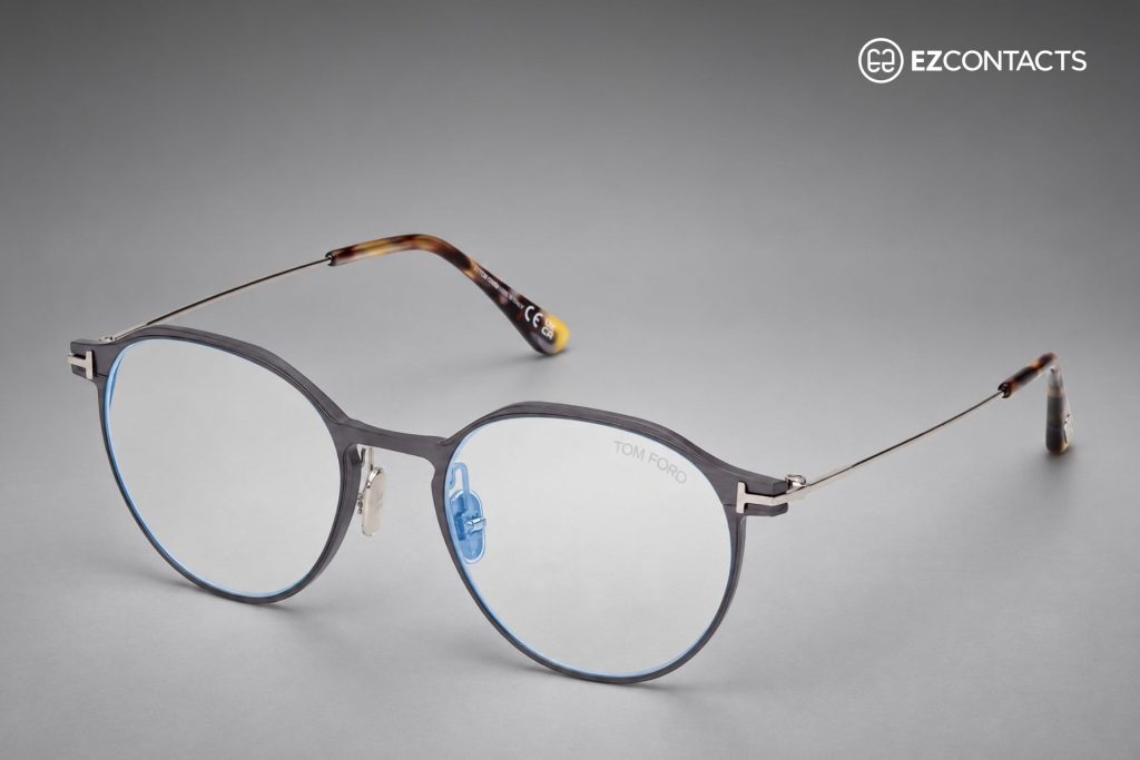 Tom Ford FT5866-B in Matte Dark/Light Ruthenium