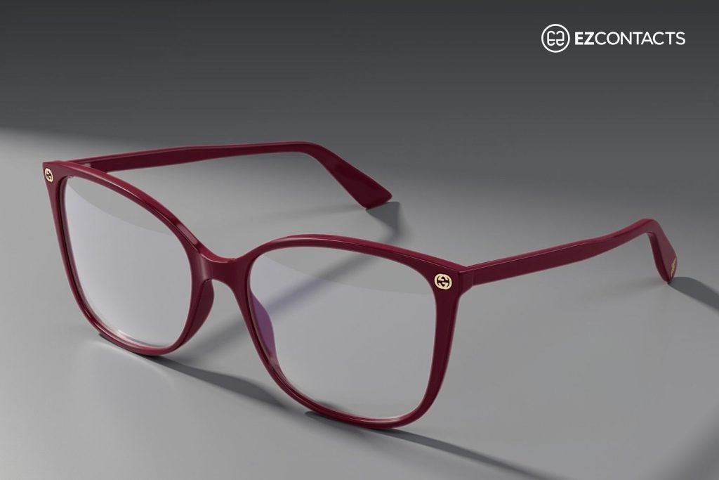 Gucci GG0026O Burgundy Glasses