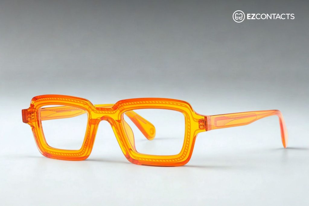 Bourbon way orange acetate glasses