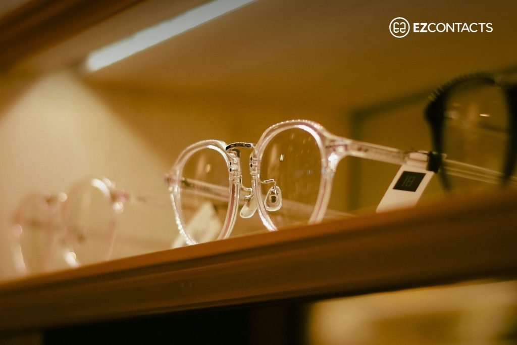 Shelf Featuring Glasses
