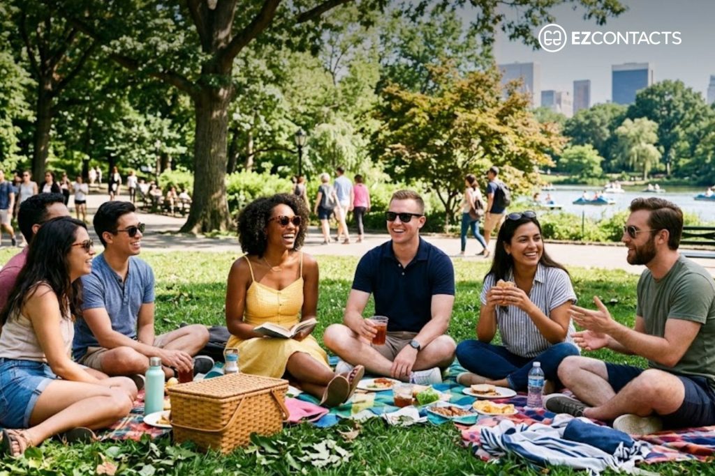 People Wearing Sunglasses in a Park