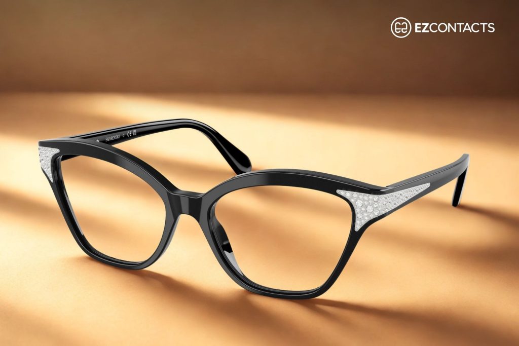 Swarovski SK2026D Black Glasses