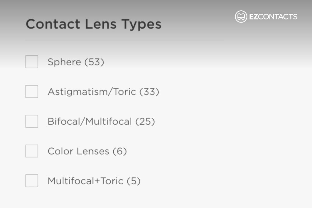 Contact Lens Types