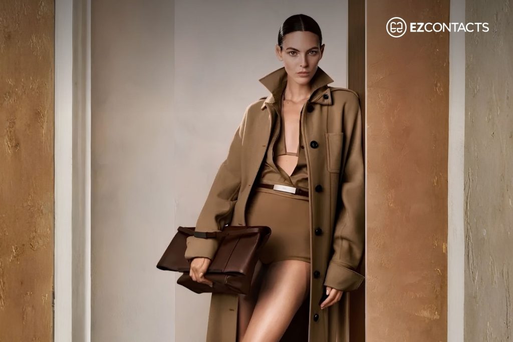 Model in Max Mara Outfit