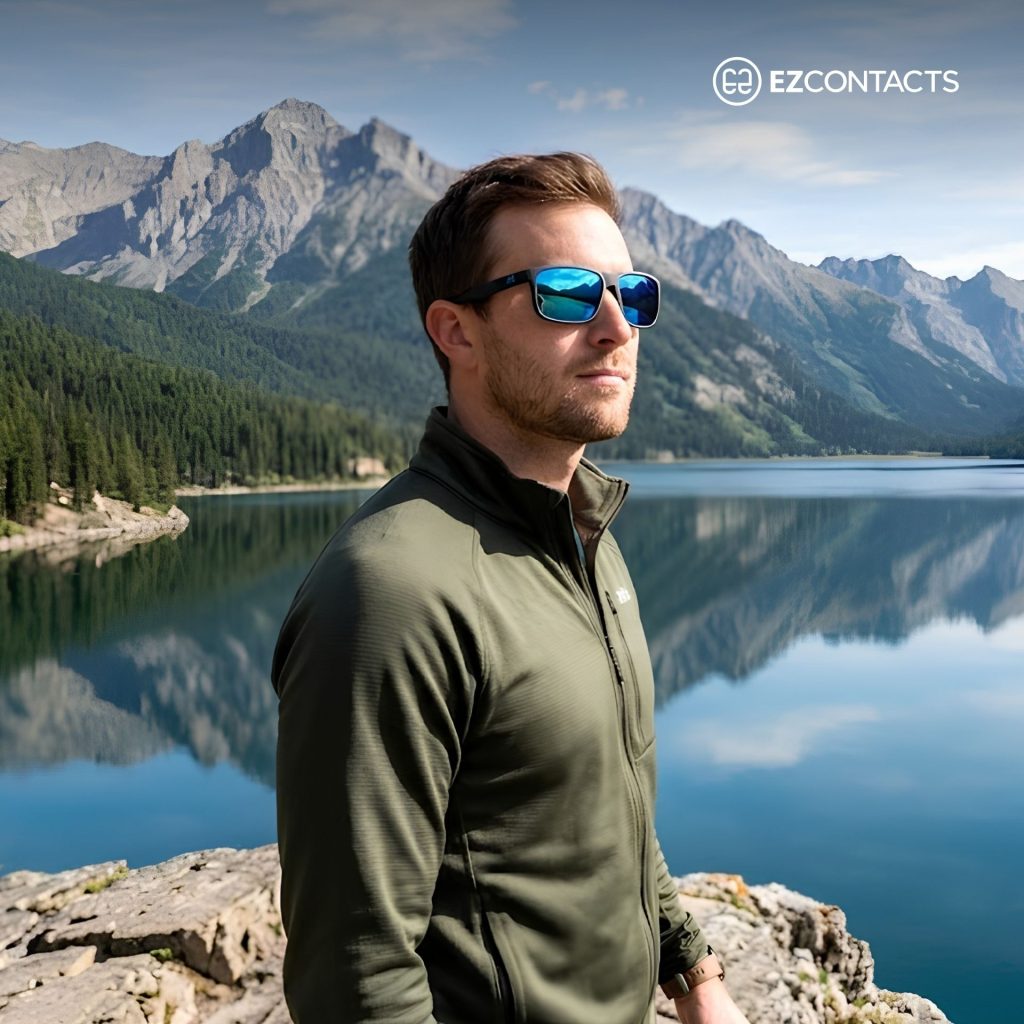 Man Wearing Sunglasses In Front of a Lake
