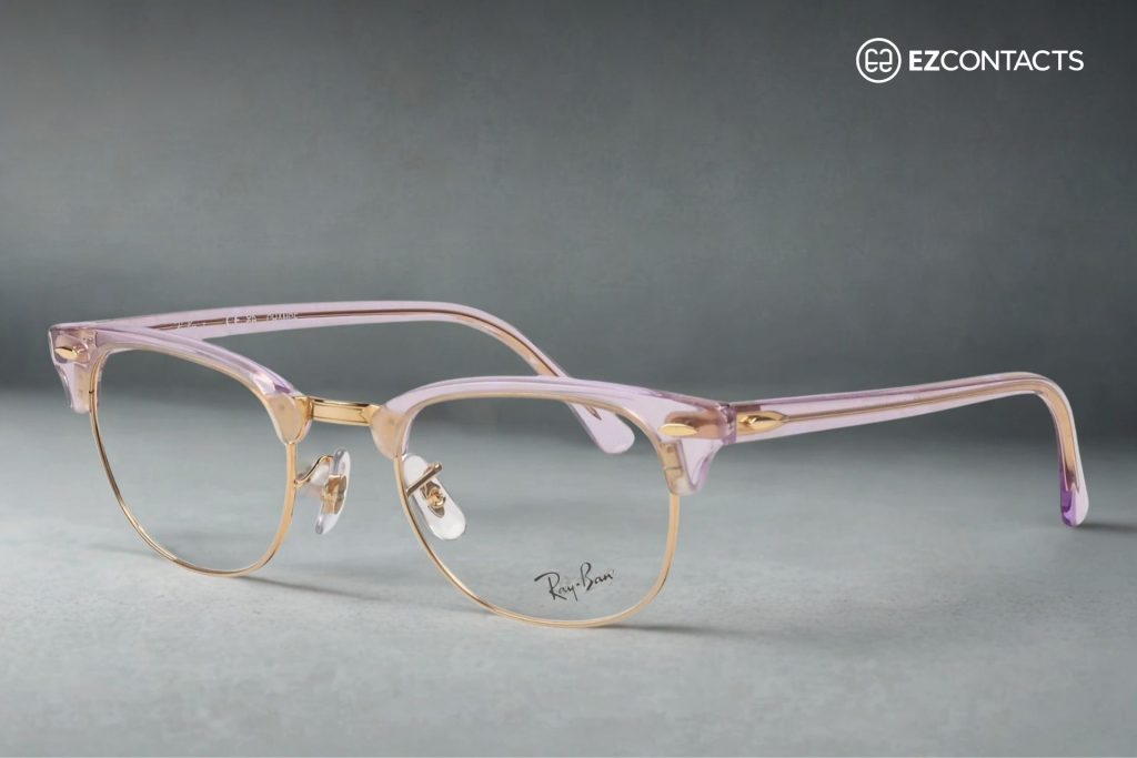 Ray-Ban RX5154 CLUBMASTER in Photo Waves Purple