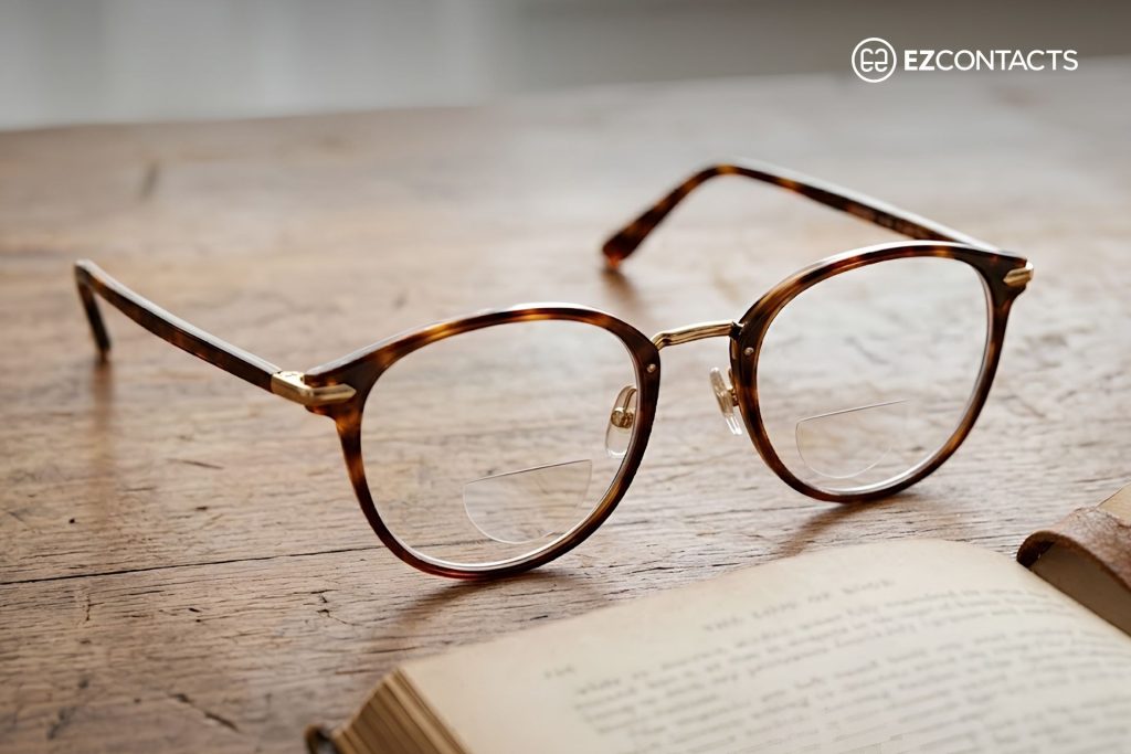 Bifocals With a Half Moon Section For Near Vision
