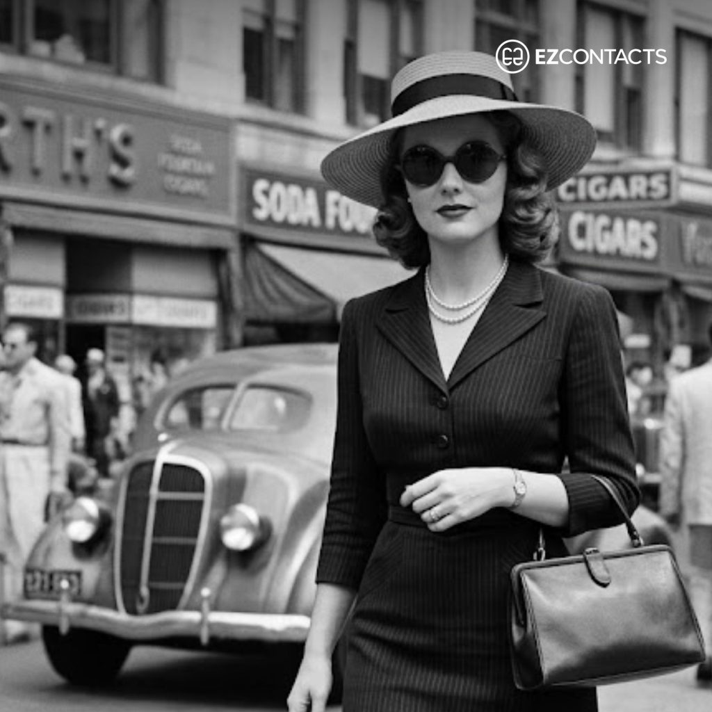 Woman in Black and White Wearing Sunglasses